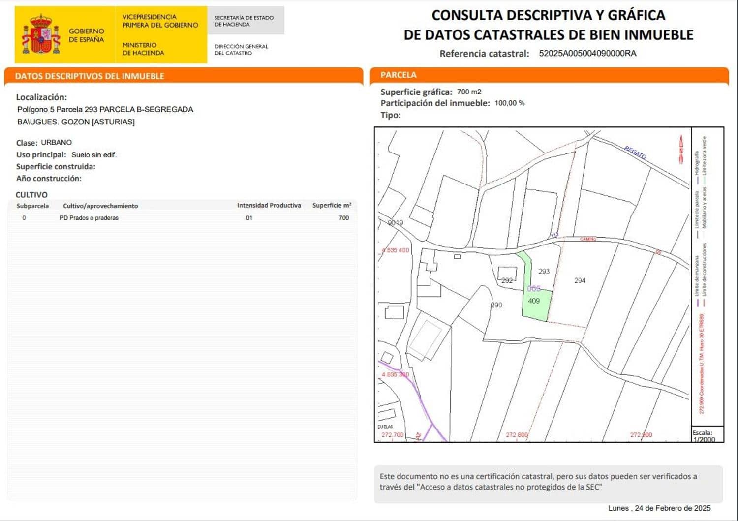 Grunde uden byggetilladelser til salg i Gozon - € 125.000 (Ref: 8834073)