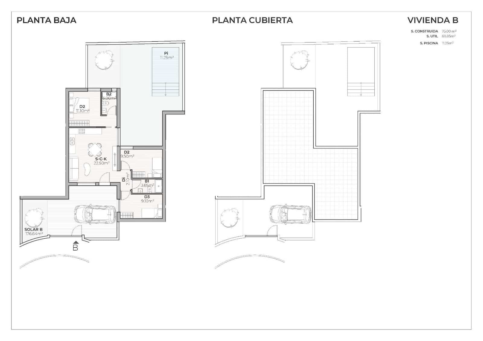 3 Zimmer Haus zu verkaufen in Mazarron mit Pool Garage - 259.900 € (Ref: 10040342)