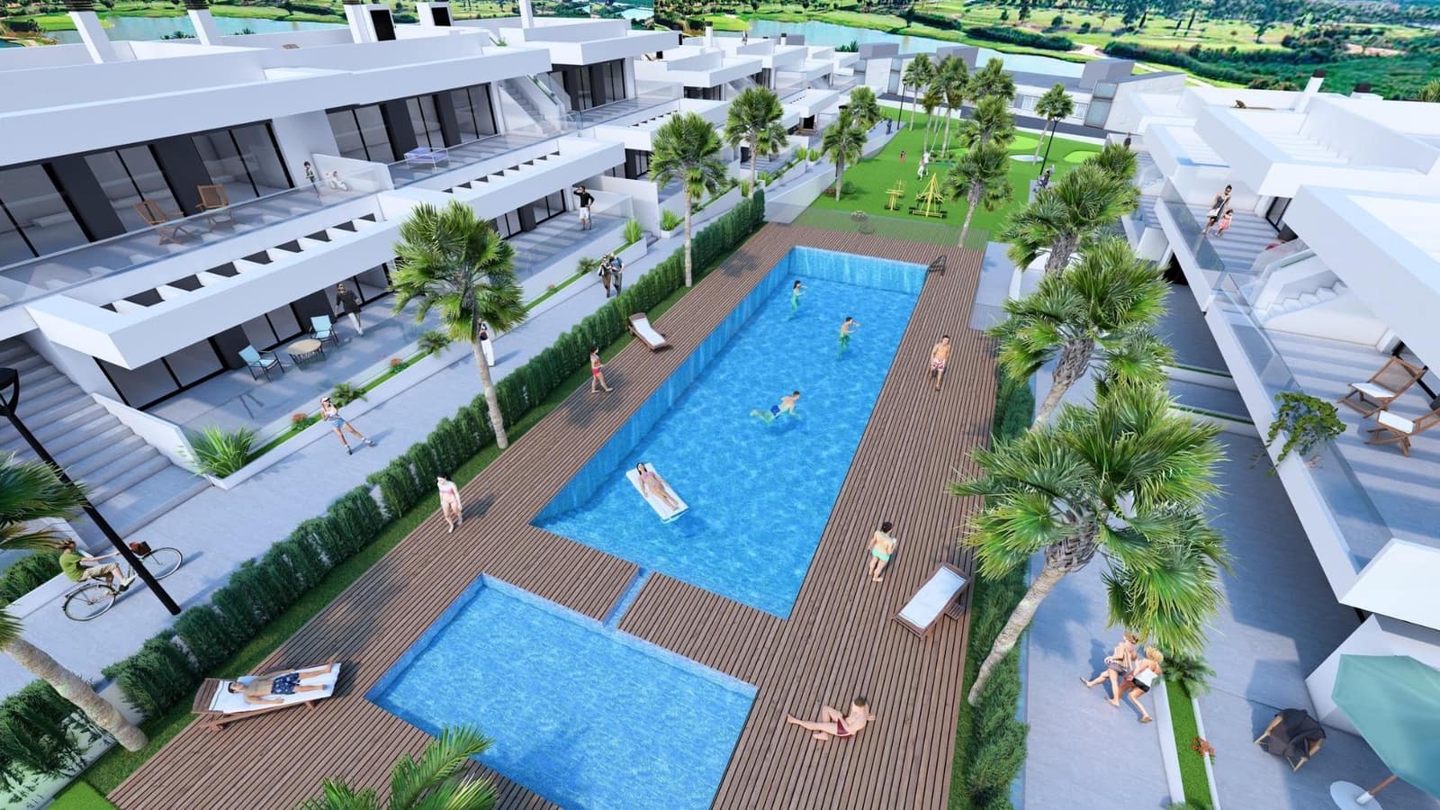 2 Zimmer Bungalow zu verkaufen in Algorfa mit Pool Garage - 285.000 € (Ref: 9216297)