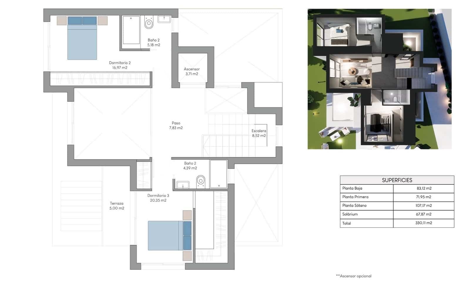 3 quarto Moradia para venda em Finestrat com piscina - 699 900 € (Ref: 9216574)