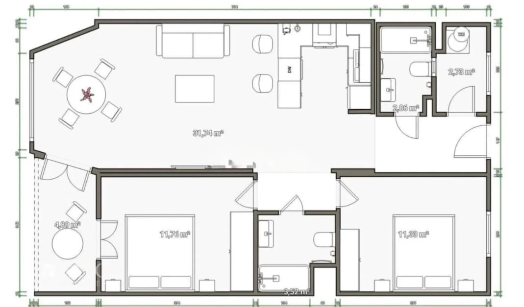 2 chambre Appartement à vendre à San Agustin / Sant Agusti avec piscine - 559 000 € (Ref: 9424282)
