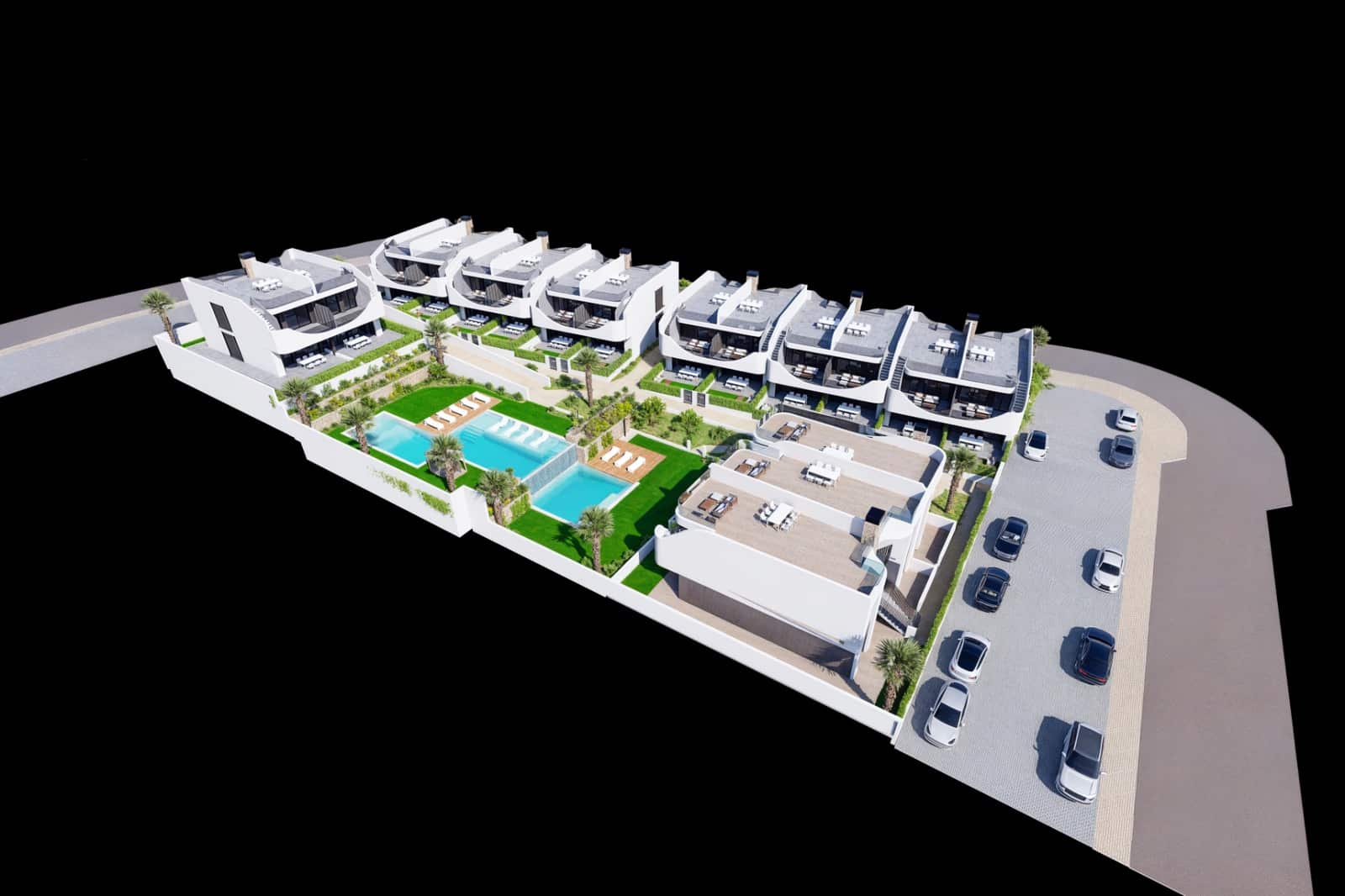 2 makuuhuone Bungalow myytävänä paikassa San Miguel de Salinas mukana uima-altaan 
autotalli - 199 000 € (Ref: 9470902)