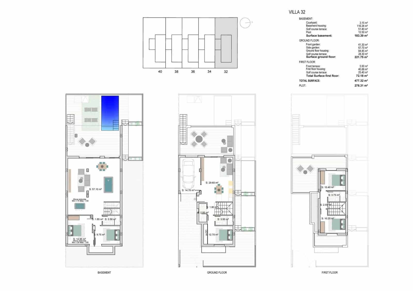3 camera da letto Villa in vendita in Los Alcazares con piscina garage - 769.900 € (Rif: 9633870)