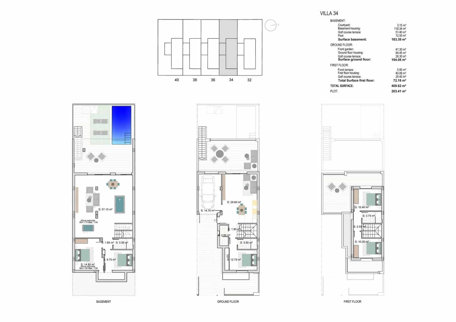 3 Zimmer Villa zu verkaufen in Los Alcazares mit Pool Garage - 720.000 € (Ref: 9633871)