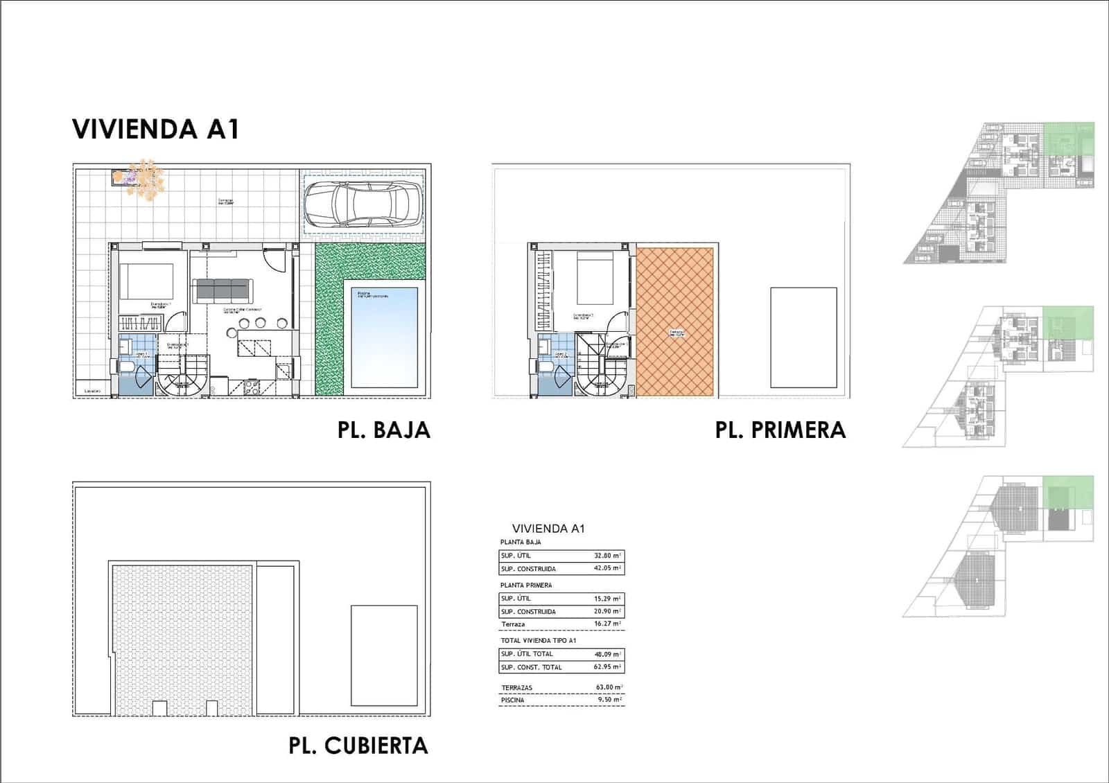 2 bedroom Villa for sale in Puerto de Mazarron with garage - € 249,900 (Ref: 9640103)