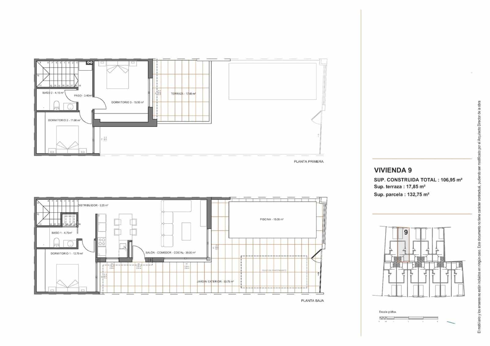 3 sypialnia Willa na sprzedaż w Santiago de la Ribera z basenem garażem - 409 900 € (Ref: 9640106)