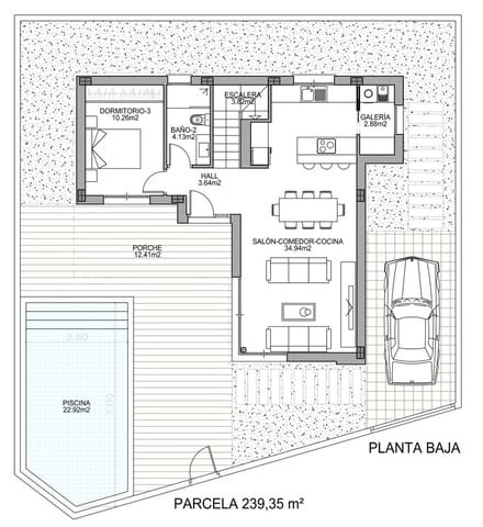 3 bedroom Villa for sale in Benijófar with pool garage - € 586,000 (Ref: 9640188)