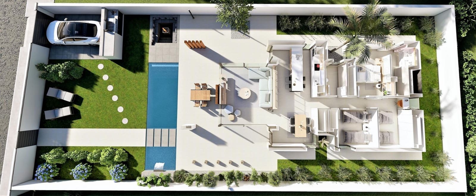3 sypialnia Willa na sprzedaż w San Fulgencio z basenem garażem - 660 000 € (Ref: 9647763)