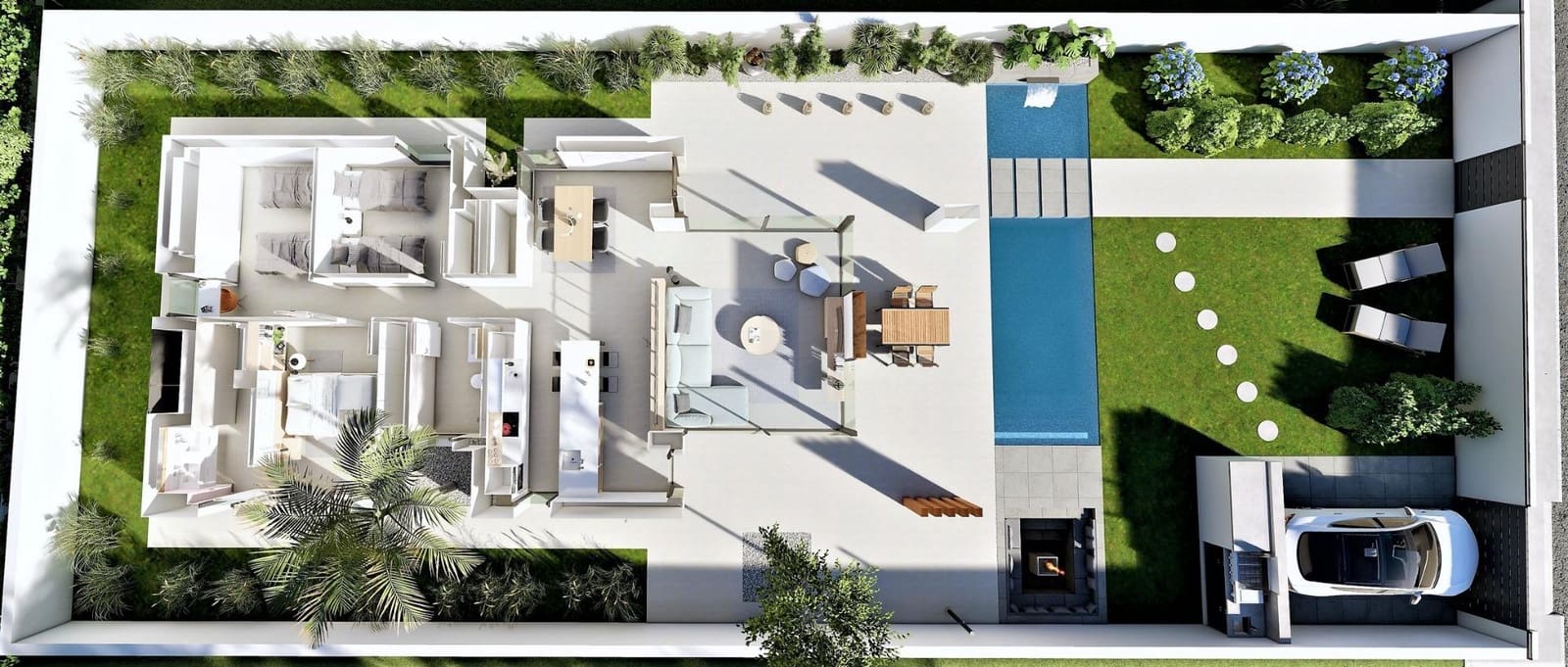 3 sypialnia Willa na sprzedaż w San Fulgencio z basenem garażem - 660 000 € (Ref: 9647763)