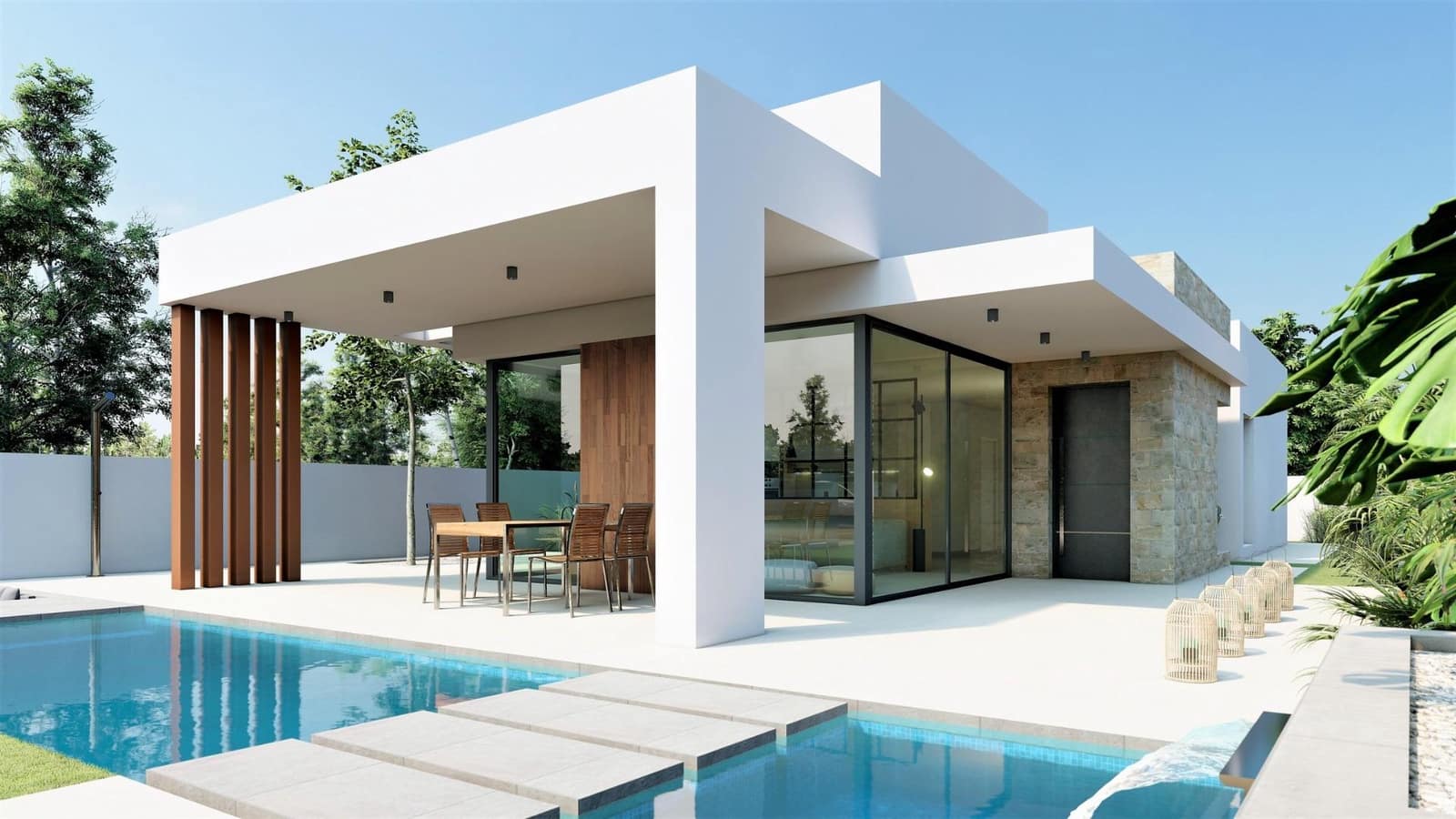 3 sypialnia Willa na sprzedaż w San Fulgencio z basenem garażem - 660 000 € (Ref: 9647763)