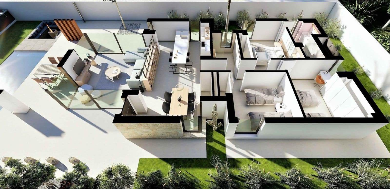 3 sypialnia Willa na sprzedaż w San Fulgencio z basenem garażem - 660 000 € (Ref: 9647763)