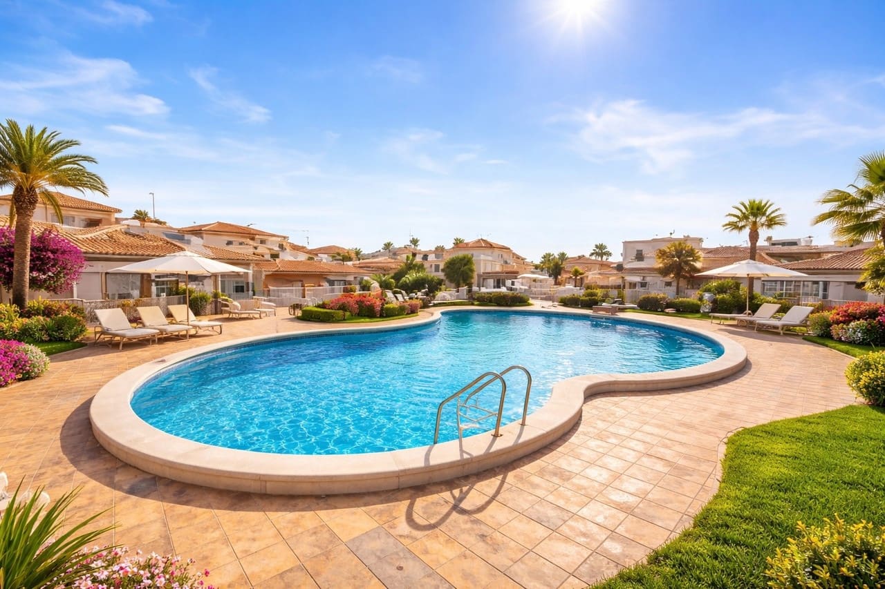 2 soveværelse Byhus til salg i Playa Flamenca med swimmingpool garage - € 205.000 (Ref: 9701416)
