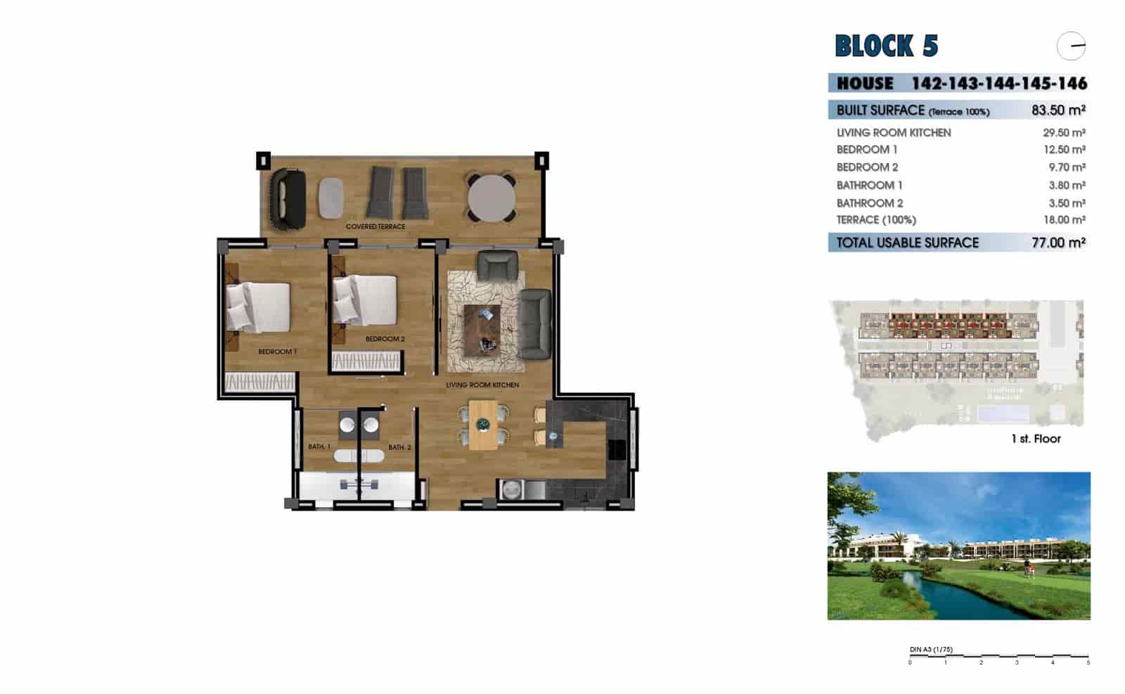 2 quarto Apartamento para venda em Los Alcazares com piscina garagem - 265 000 € (Ref: 9876001)