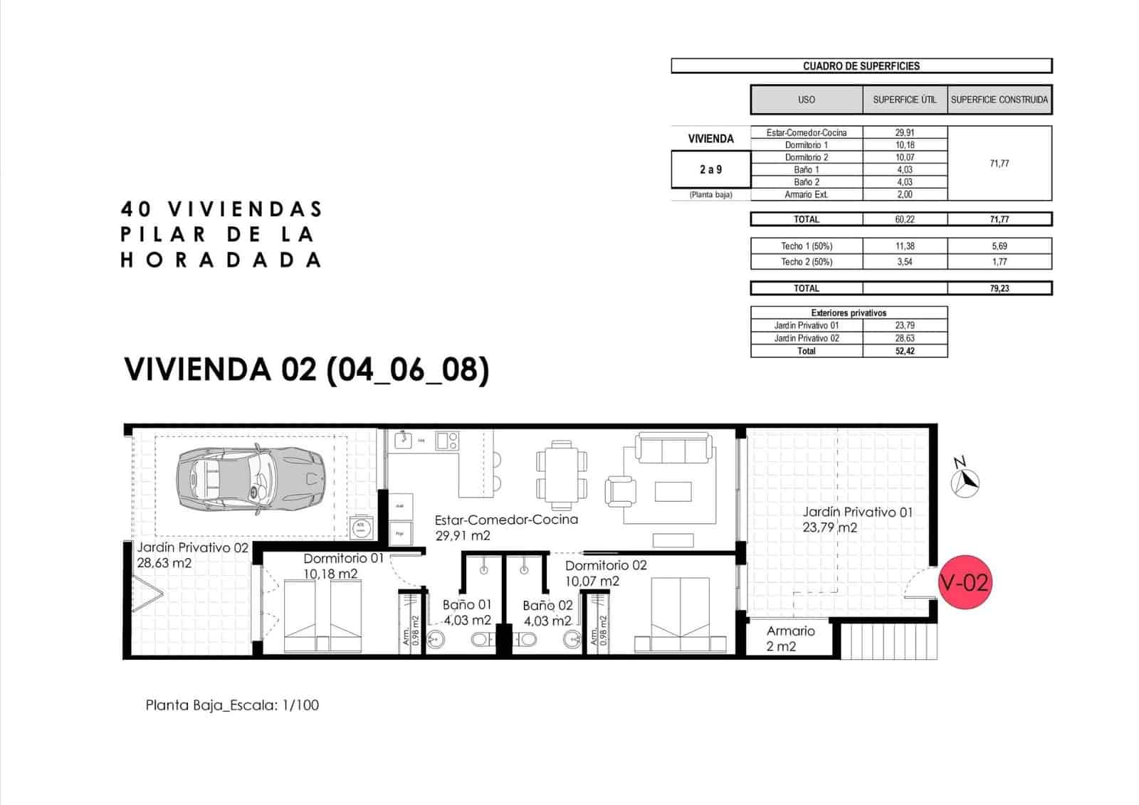 2 soveværelse Bungalow til salg i Pilar de la Horadada med swimmingpool garage - € 245.000 (Ref: 9980185)