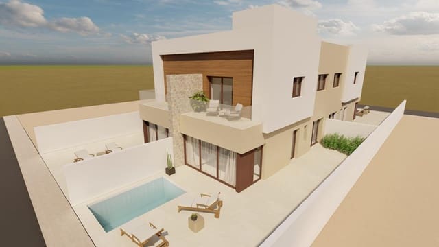 3 sypialnia Dom blizniak na sprzedaż w Santiago de la Ribera, San Javier z basenem garażem - 376 500 € (Ref: 9980186)