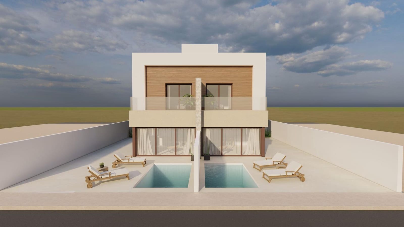 3 soveværelse Semi-Rækkehus til salg i Santiago de la Ribera med swimmingpool garage - € 376.500 (Ref: 9980186)