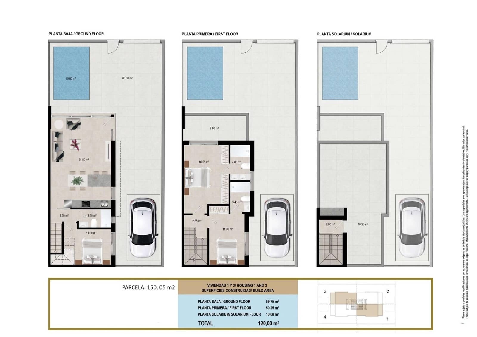 3 soveværelse Semi-Rækkehus til salg i Santiago de la Ribera med swimmingpool garage - € 376.500 (Ref: 9980186)