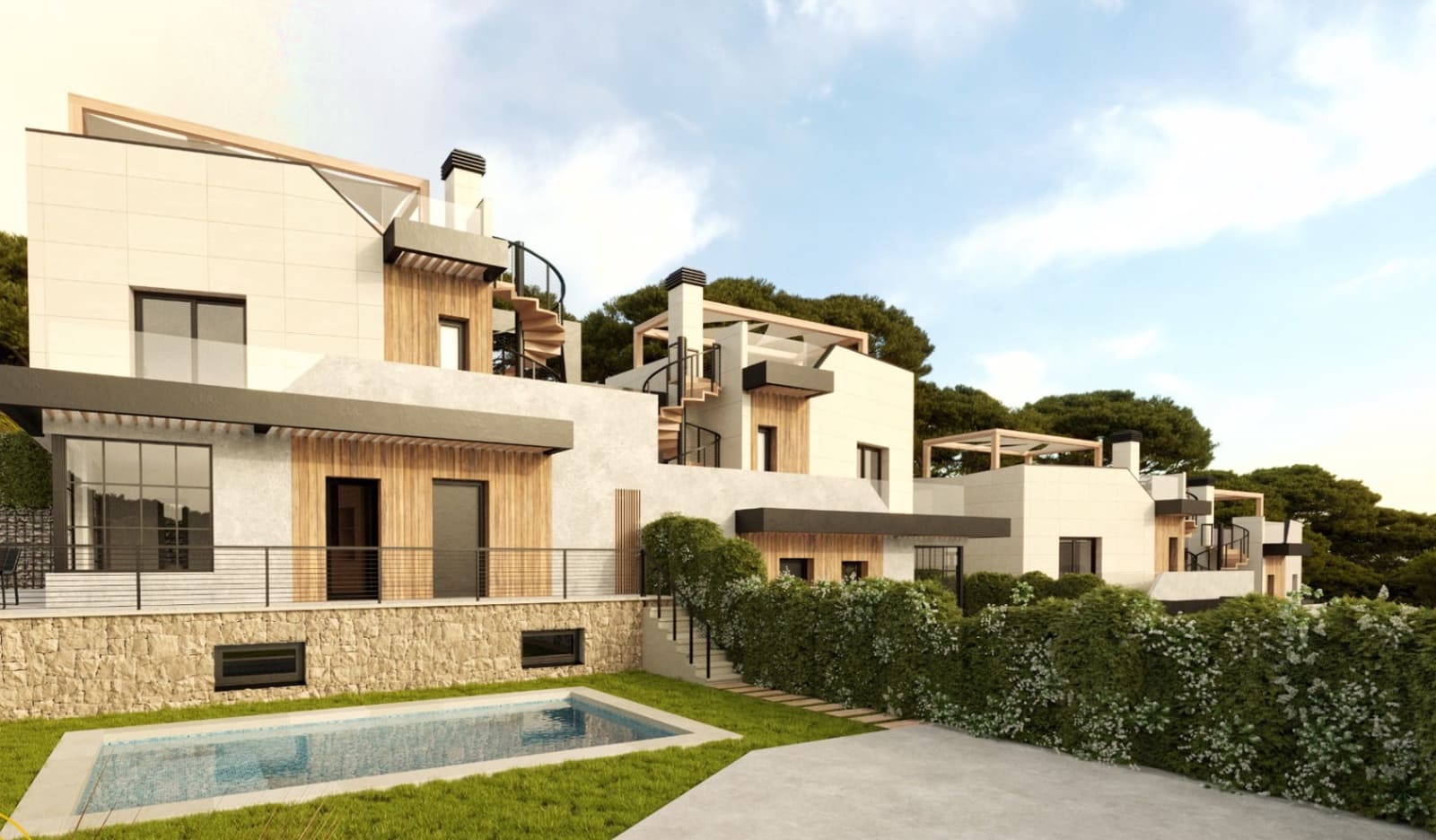 3 bedroom Terraced Villa for sale in Polop with pool garage - € 485,280 (Ref: 9000323)