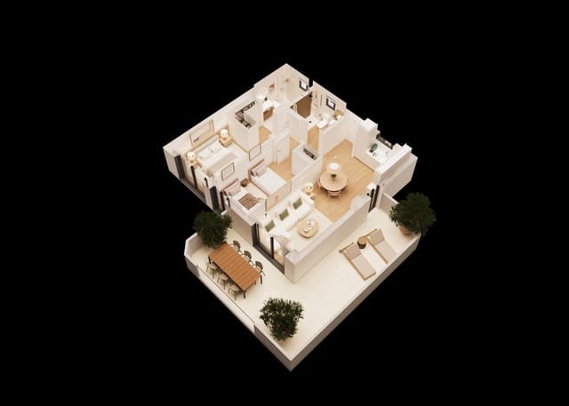 2 sypialnia Mieszkanie na sprzedaż w La Villajoyosa / Vila Joiosa z basenem garażem - 406 750 € (Ref: 9781388)