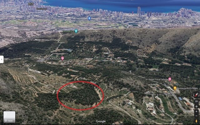 Grond te koop in Finestrat Pueblo, Finestrat - € 100.000 (Ref: 3099686)