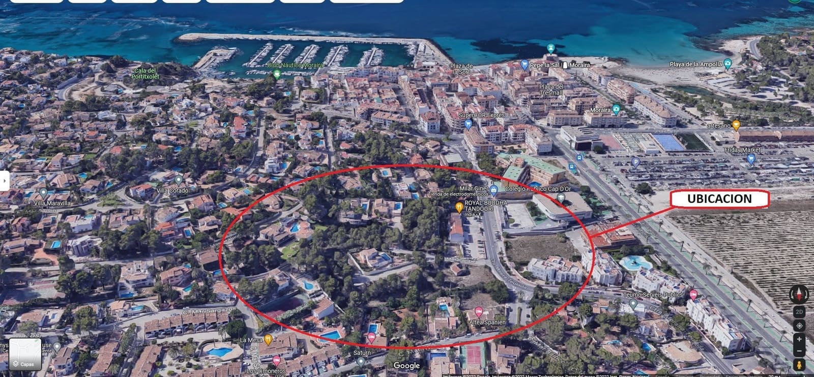 Grunde uden byggetilladelser til salg i Moraira - € 6.500.000 (Ref: 8327355)