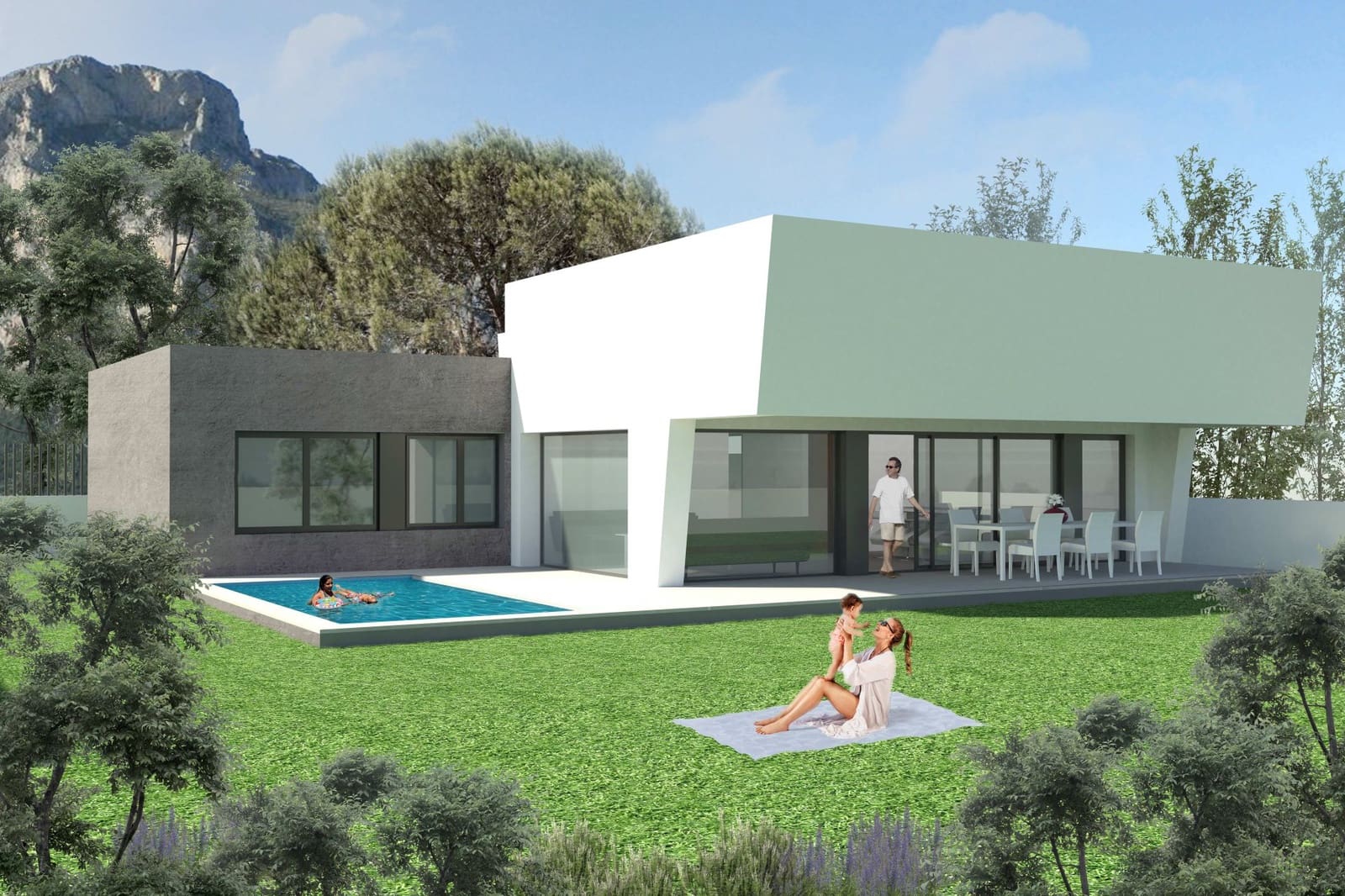 3 bedroom Villa for sale in Polop with pool garage - € 460,000 (Ref: 6298750)