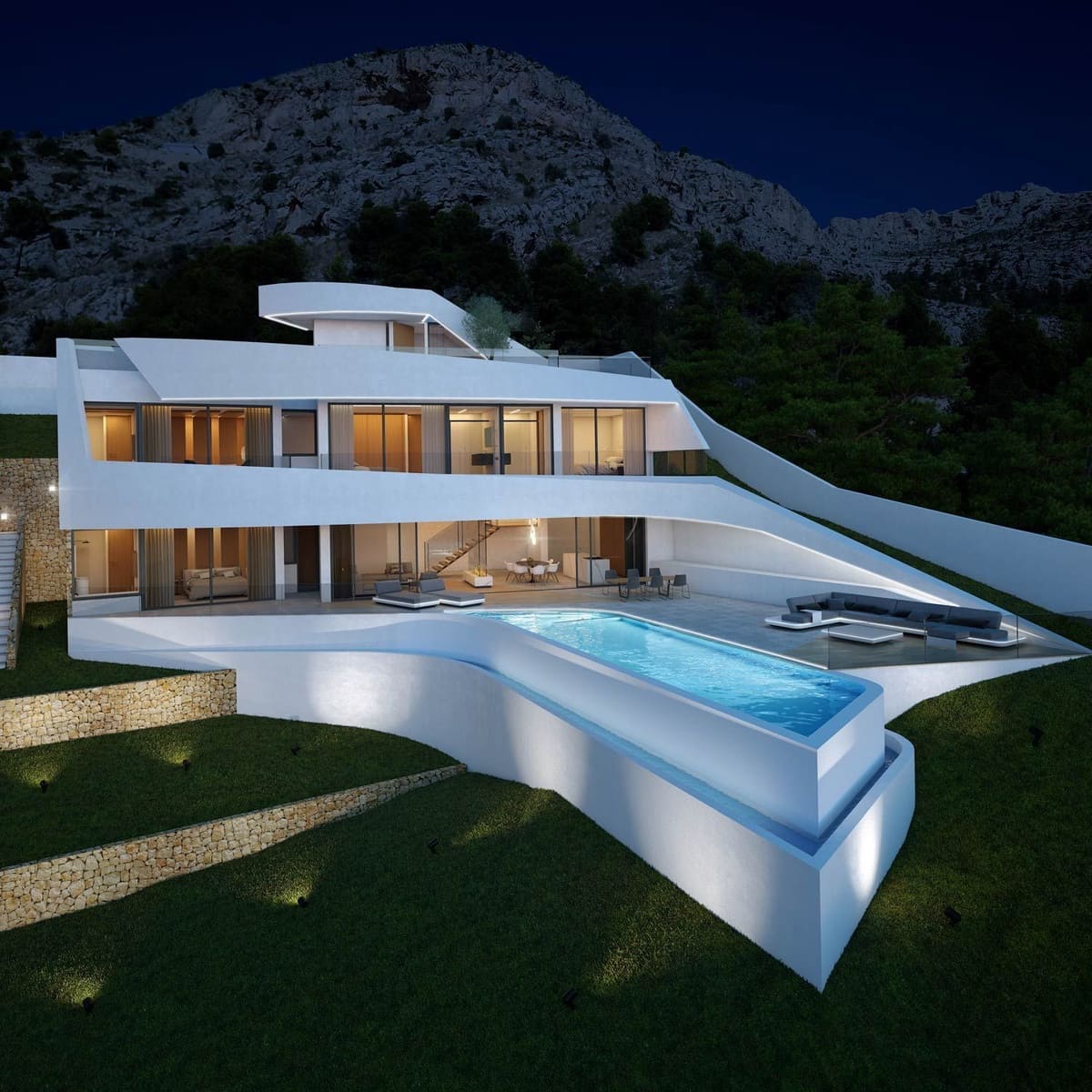4 bedroom Villa for sale in Altea with pool garage - € 1,950,000 (Ref: 6802007)