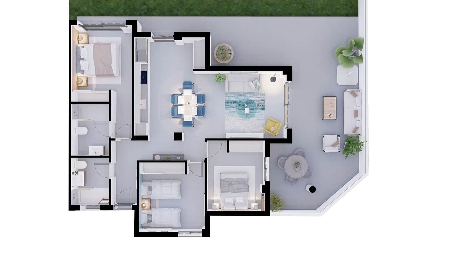 3 quarto Apartamento para venda em La Villajoyosa / Vila Joiosa com piscina garagem - 269 000 € (Ref: 7516221)