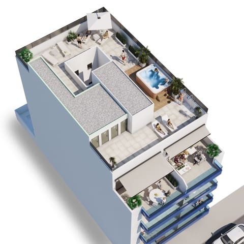 3 soverom Leilighet til salgs i Guardamar del Segura med svømmebasseng - € 256 500 (Ref: 7651588)