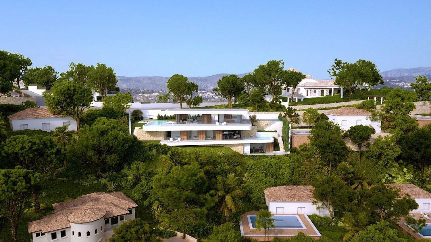 Chalet de 4 habitaciones en Moraira en venta con piscina garaje - 3.500.000 € (Ref: 7689492)