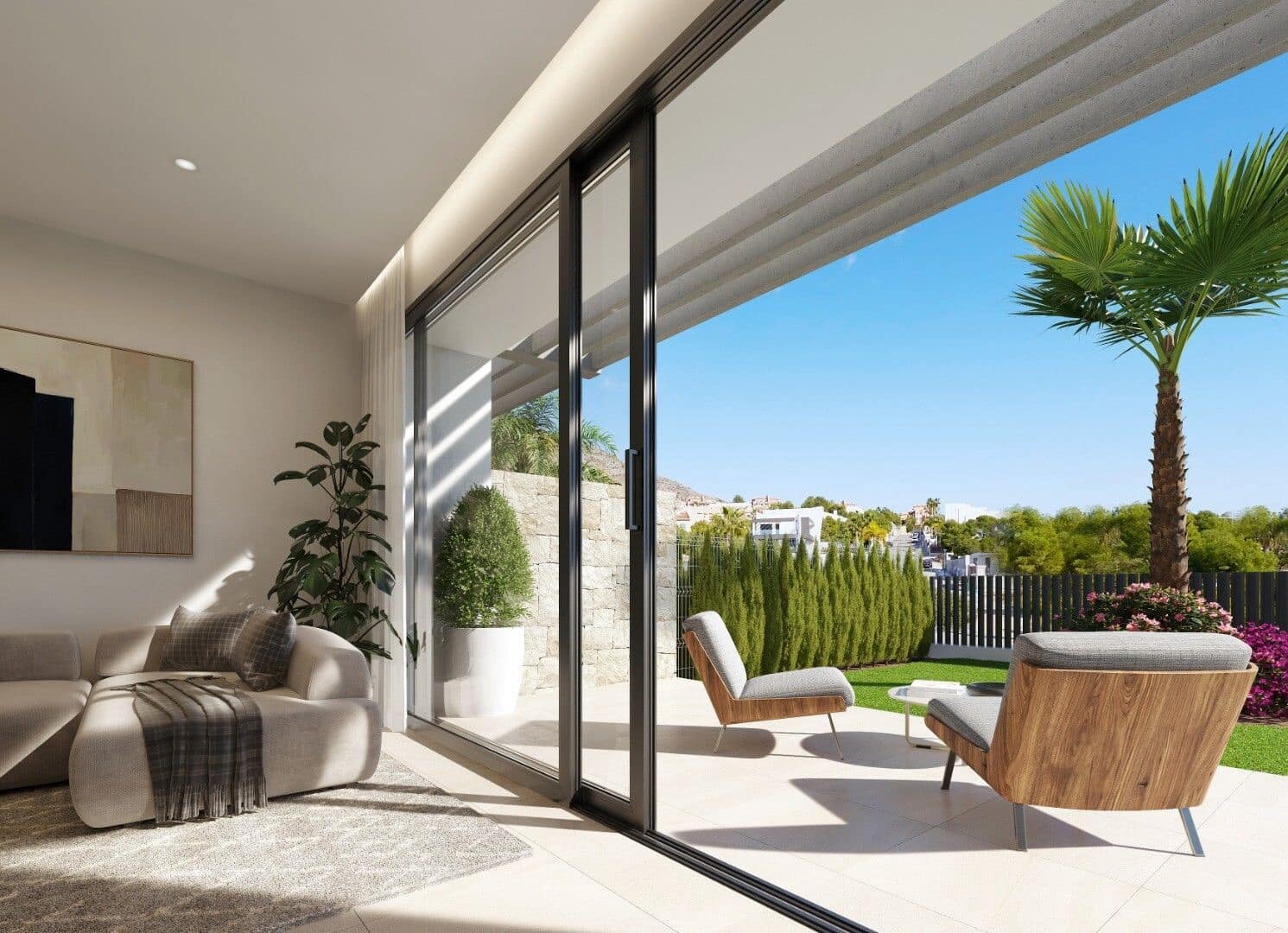 3 chambre Villa/Maison Semi-Mitoyenne à vendre à Finestrat avec piscine garage - 495 000 € (Ref: 7695090)