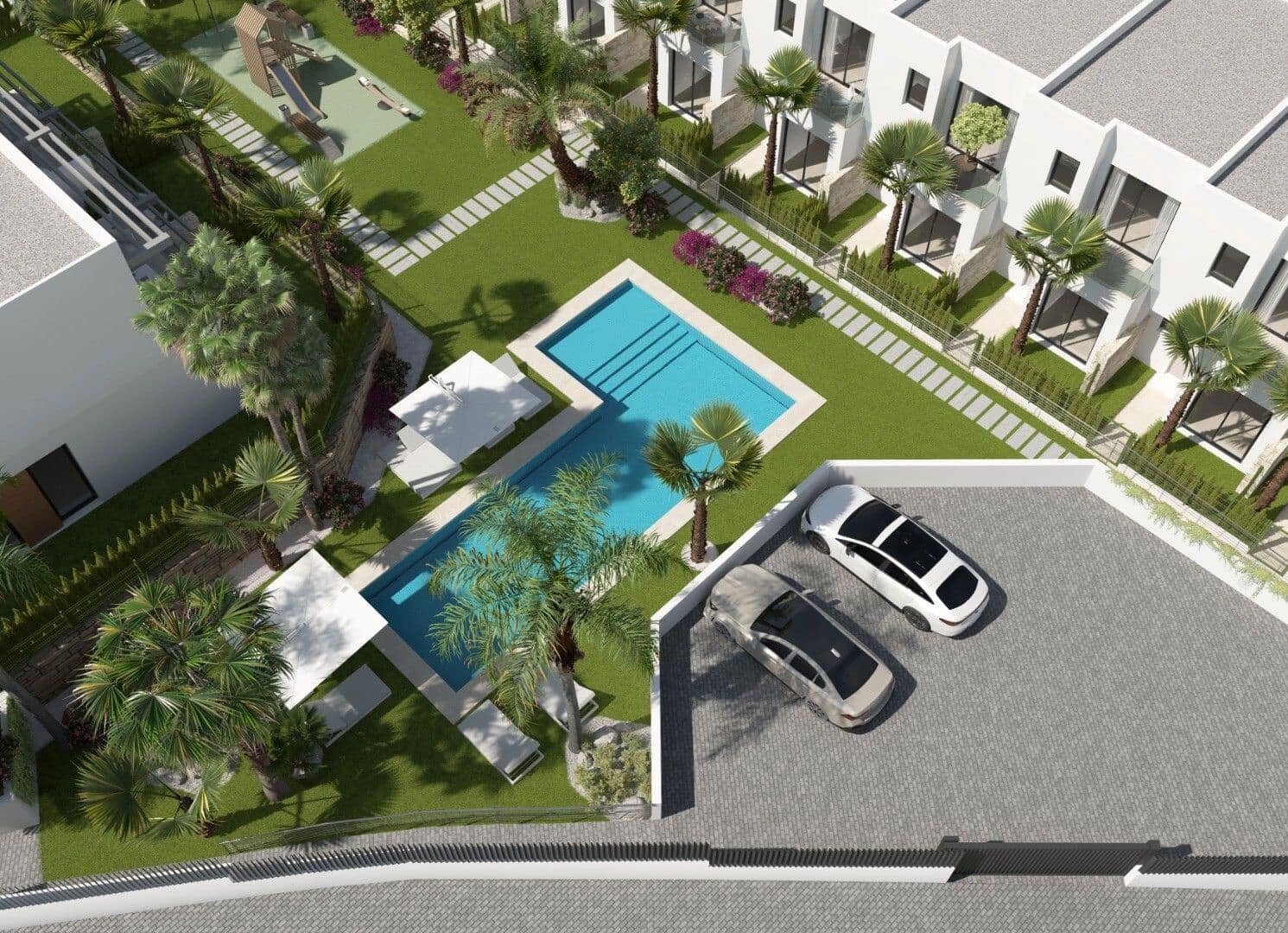 3 chambre Villa/Maison Semi-Mitoyenne à vendre à Finestrat avec piscine garage - 495 000 € (Ref: 7695090)