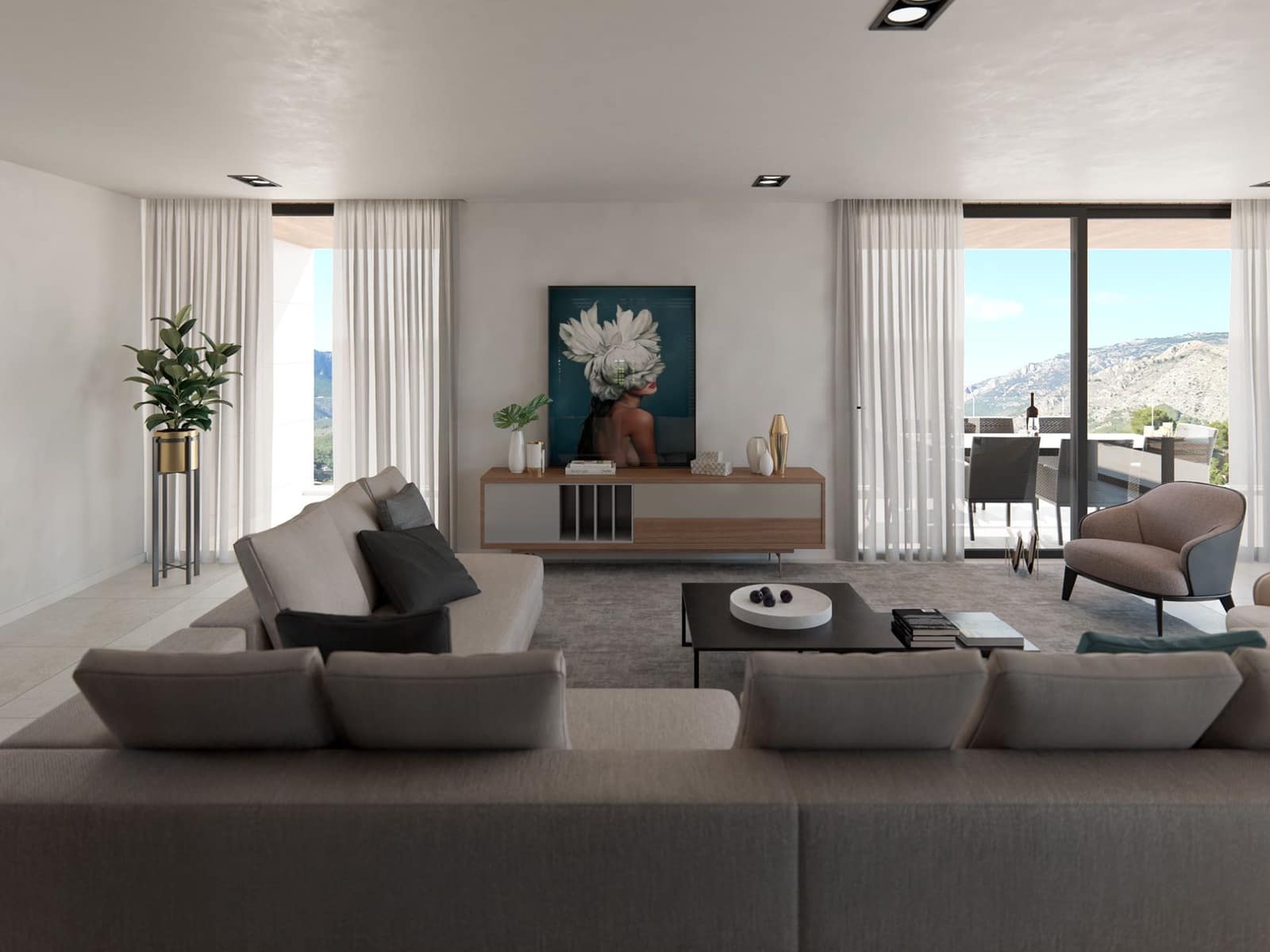 4 soveværelse Villa til salg i Callosa d'En Sarria med swimmingpool garage - € 975.000 (Ref: 8062982)