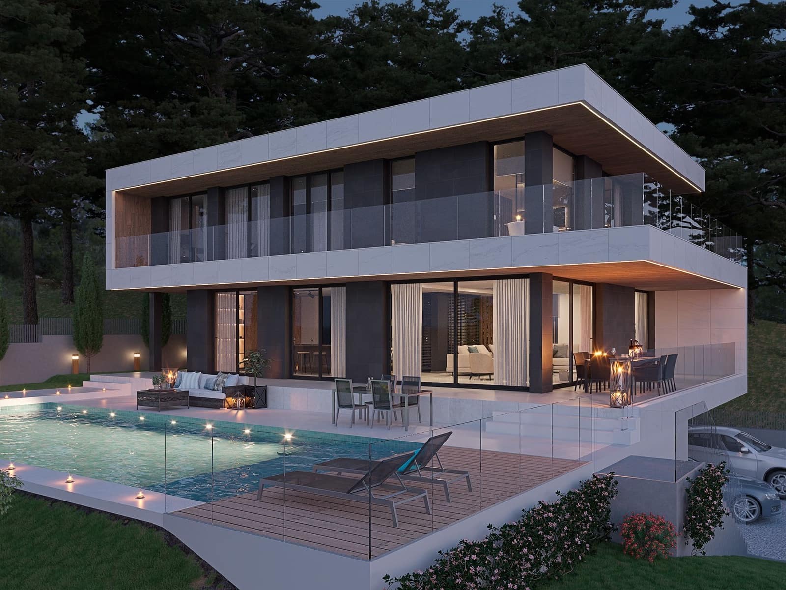 4 soveværelse Villa til salg i Callosa d'En Sarria med swimmingpool garage - € 975.000 (Ref: 8062982)