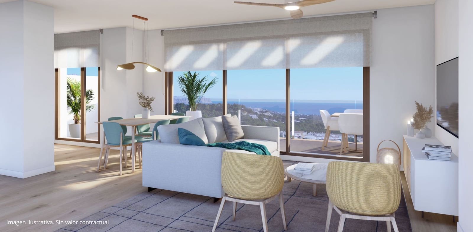 4 soveværelse Semi-Rækkehus til salg i La Nucia med swimmingpool garage - € 427.000 (Ref: 8131638)