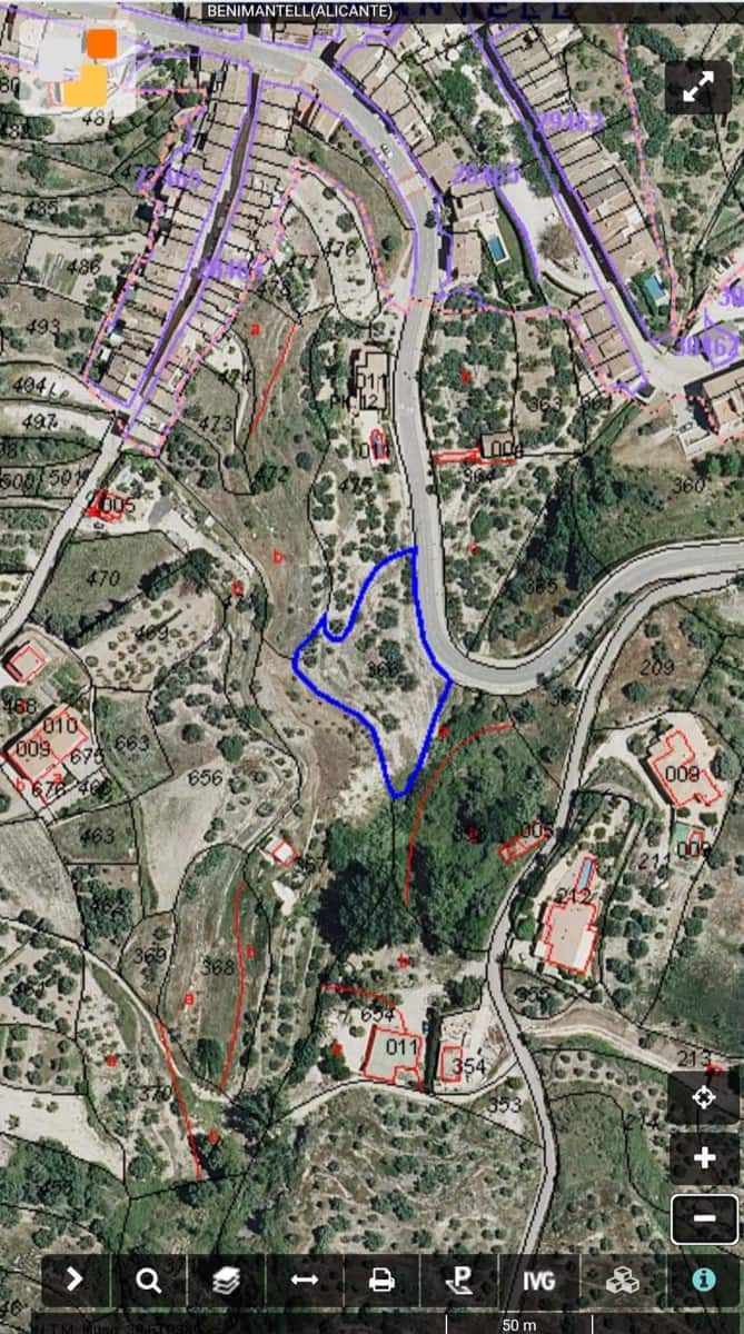 Landgrundstück zu verkaufen in Benimantell - 65.000 € (Ref: 9447385)