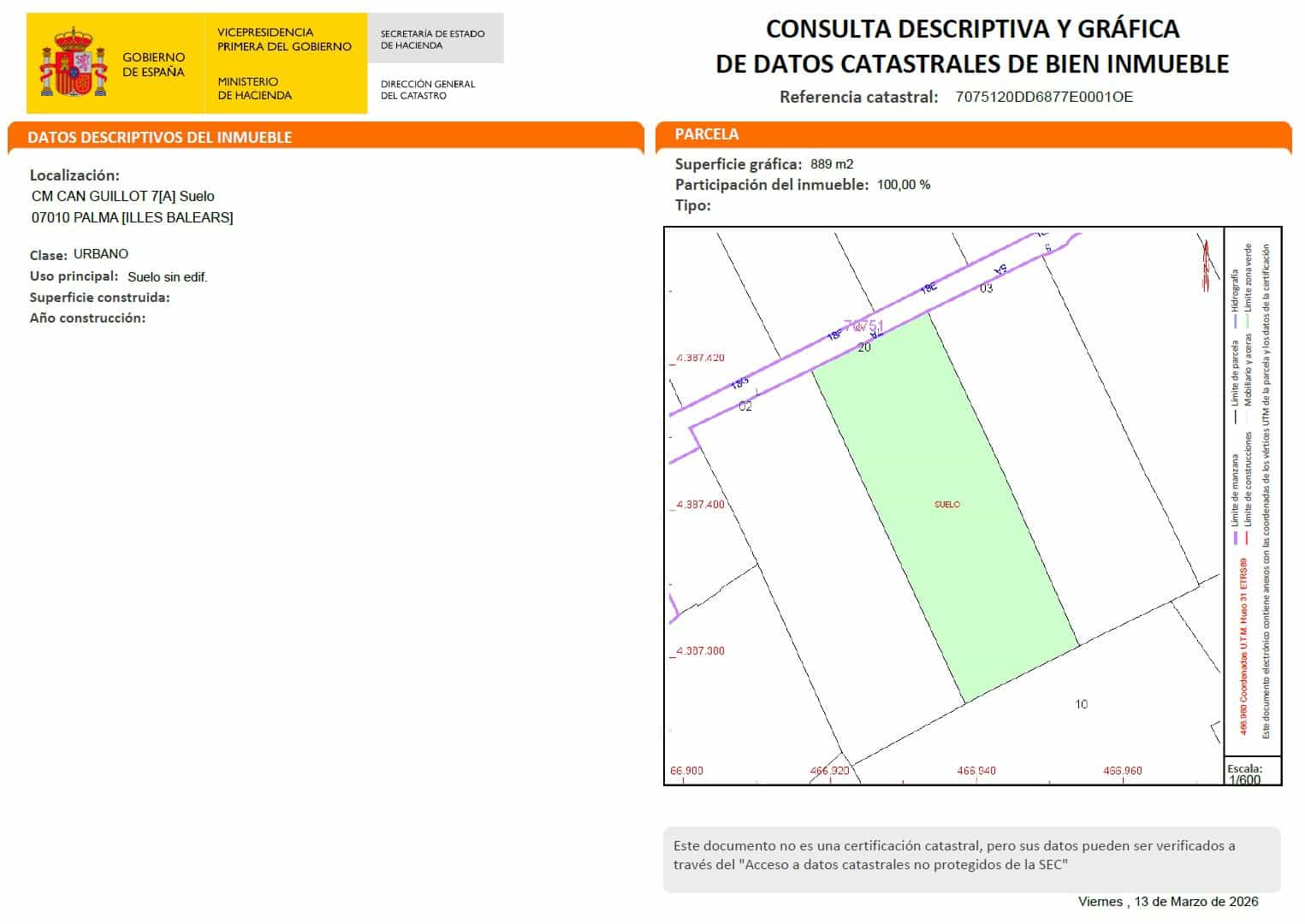 Undeveloped Land for sale in Establiments - € 1,350,000 (Ref: 9836746)