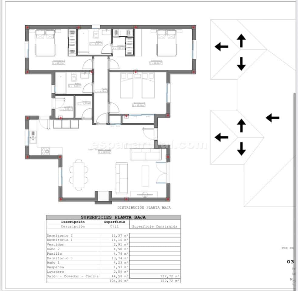 3 sypialnia Willa na sprzedaż w Arboleas z basenem - 275 000 € (Ref: 9280683)