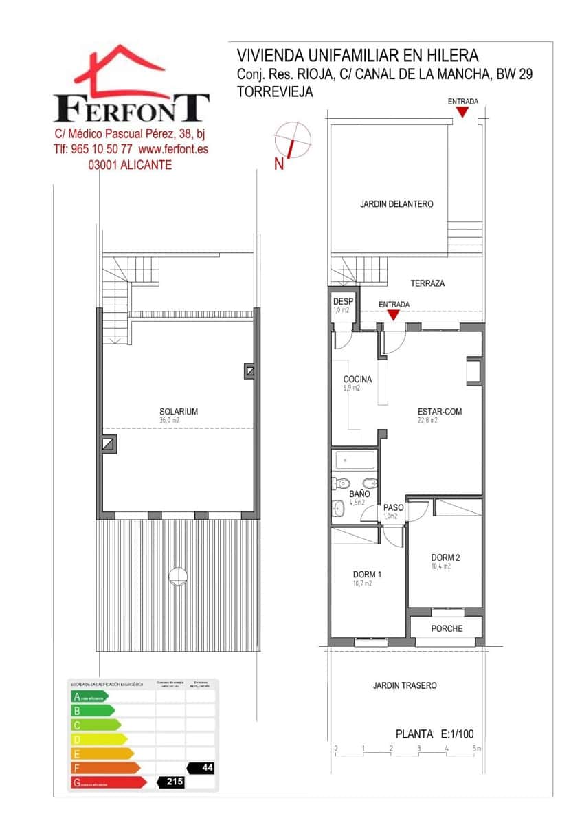 Adosado de 2 habitaciones en Orihuela Costa en venta con piscina - 229.000 € (Ref: 9773079)