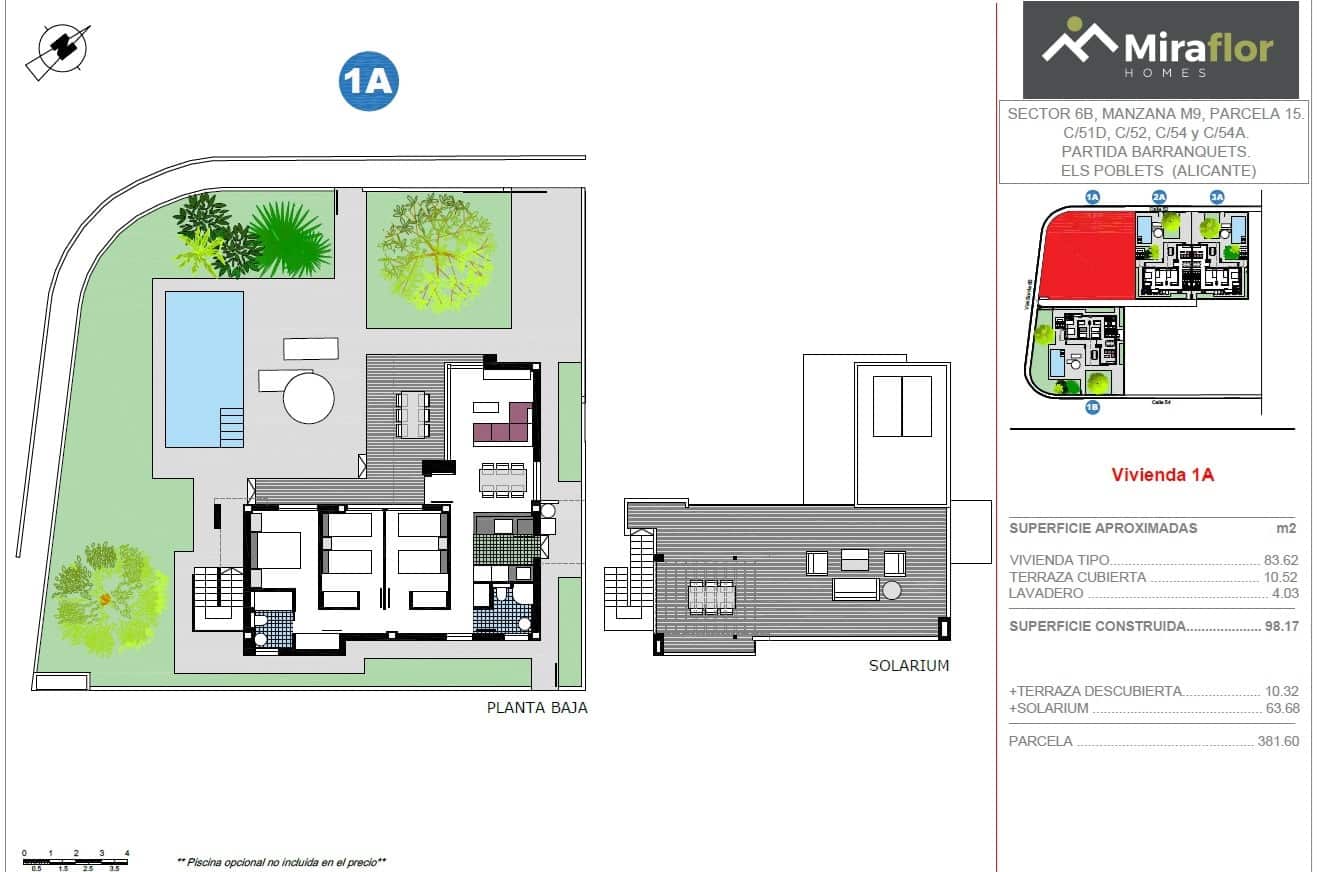 3 camera da letto Villa in vendita in Els Poblets - 389.000 € (Rif: 8445754)