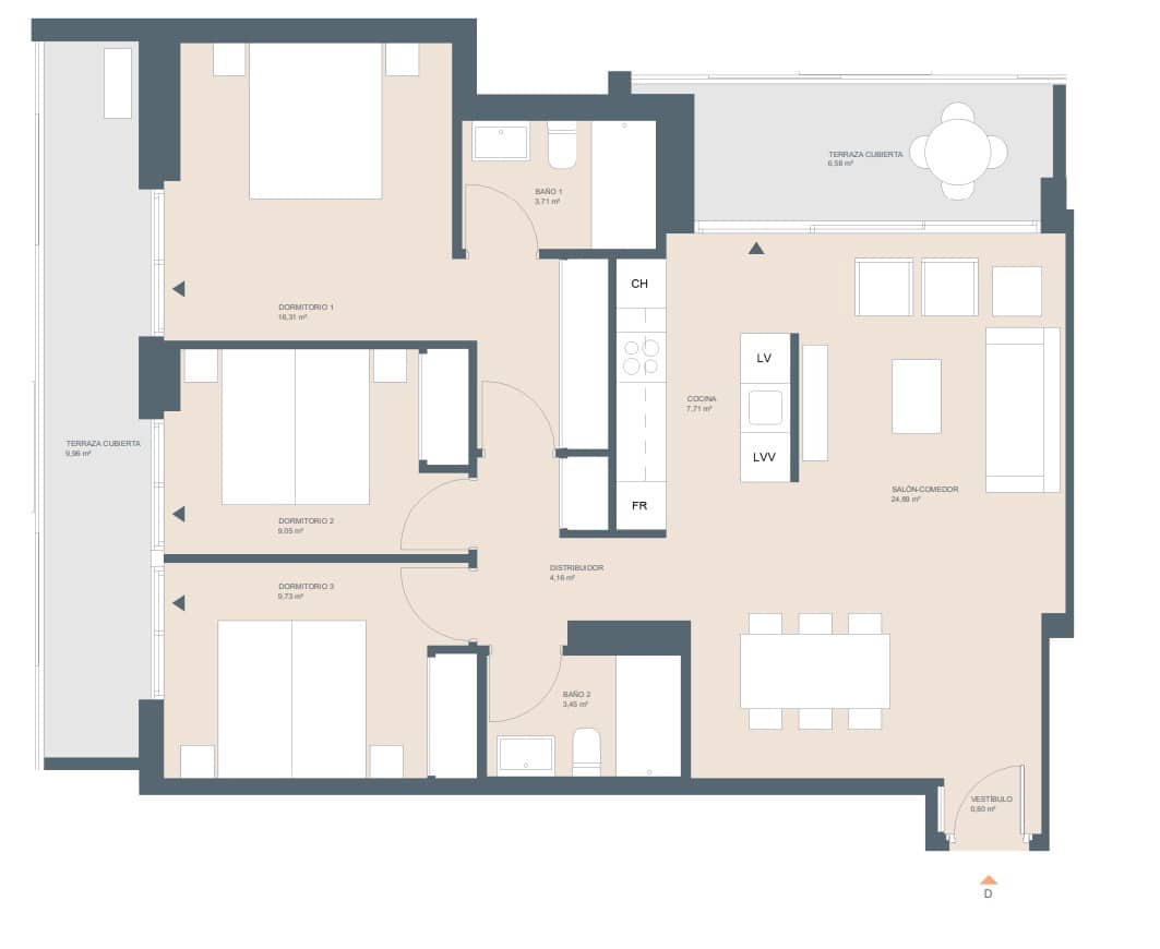 2 bedroom Penthouse for sale in Javea / Xabia with pool - € 555,000 (Ref: 9606678)