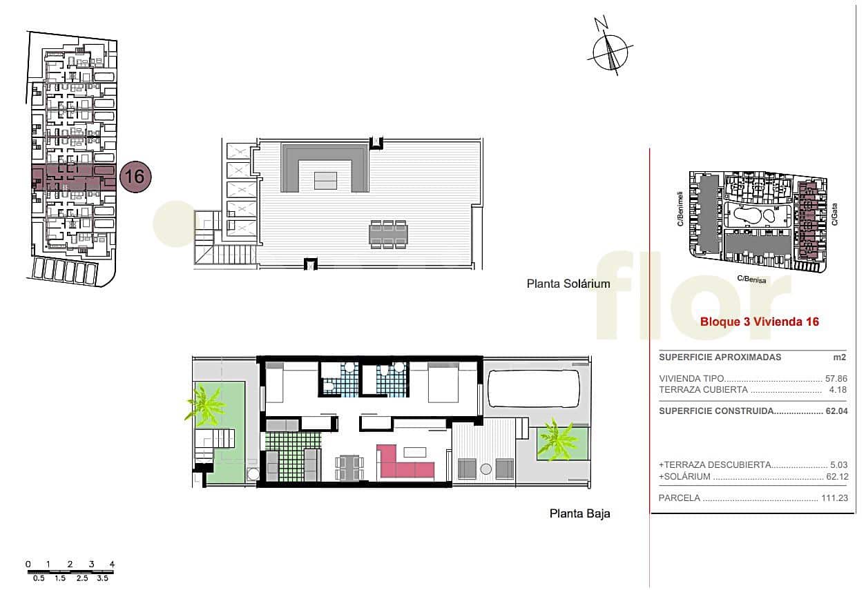 2 camera da letto Appartamento in vendita in El Vergel / Verger con piscina - 259.000 € (Rif: 9921389)