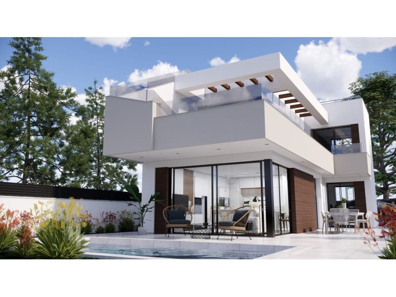 3 Zimmer Villa zu verkaufen in Pilar de la Horadada mit Pool - 420.000 € (Ref: 10003664)