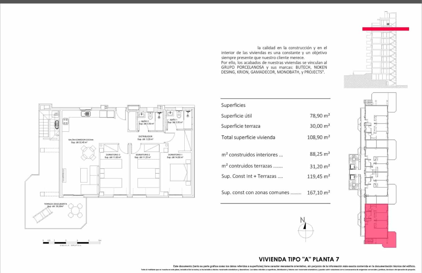 3 sypialnia Penthouse na sprzedaż w La Villajoyosa / Vila Joiosa z basenem - 986 750 € (Ref: 10003686)