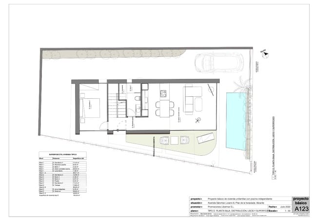 Chalet de 3 habitaciones en Torre de la Horadada, Pilar de la Horadada en venta con piscina - 580.000 € (Ref: 1952635)