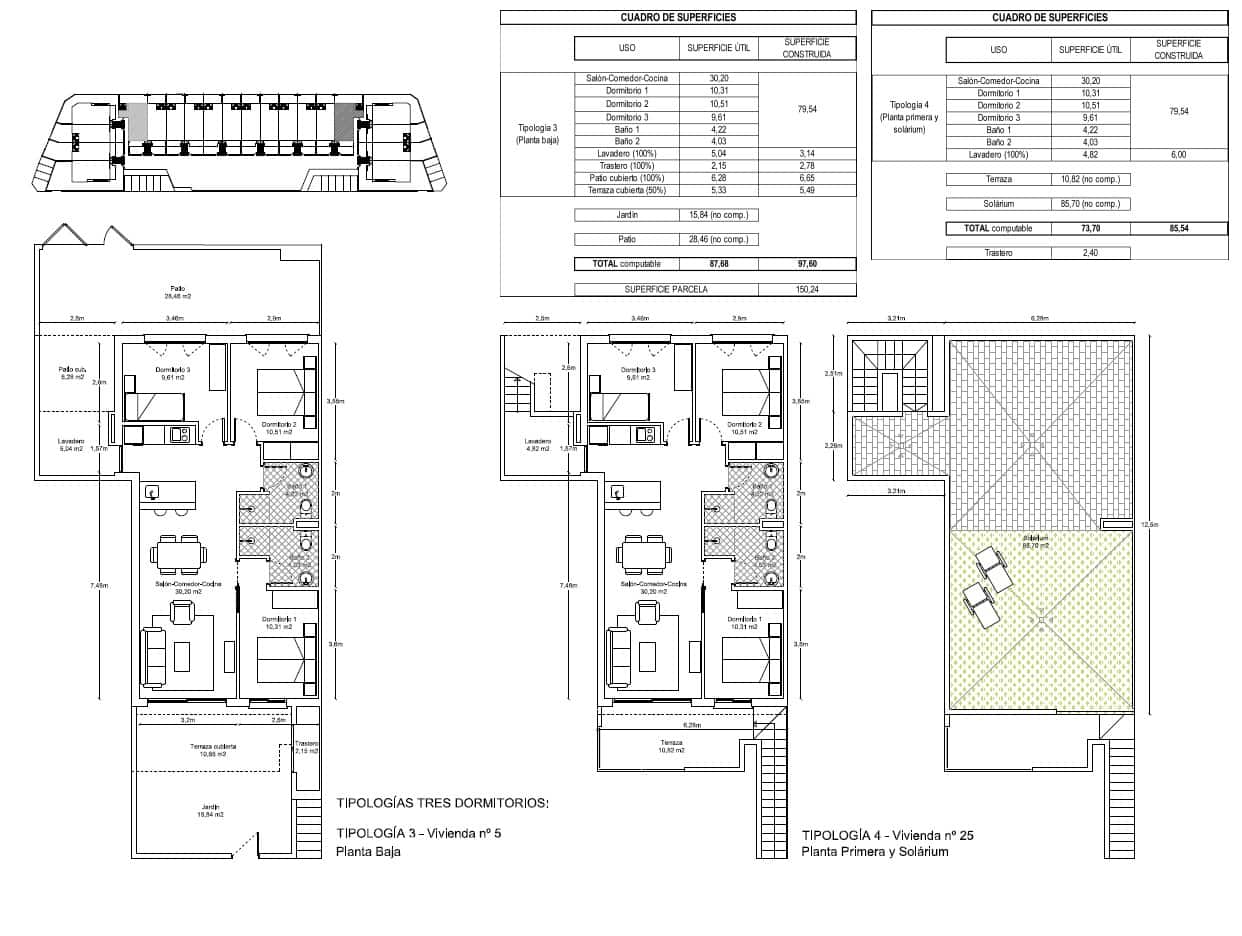 2 Zimmer Penthouse zu verkaufen in Pilar de la Horadada mit Pool Garage - 245.000 € (Ref: 7153924)