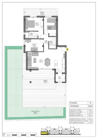 2 chambre Appartement à vendre à Algorfa avec piscine - 275 000 € (Ref: 7154952)