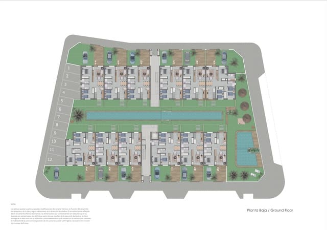 2 chambre Bungalow à vendre à Pilar de la Horadada avec piscine garage - 257 900 € (Ref: 7448964)