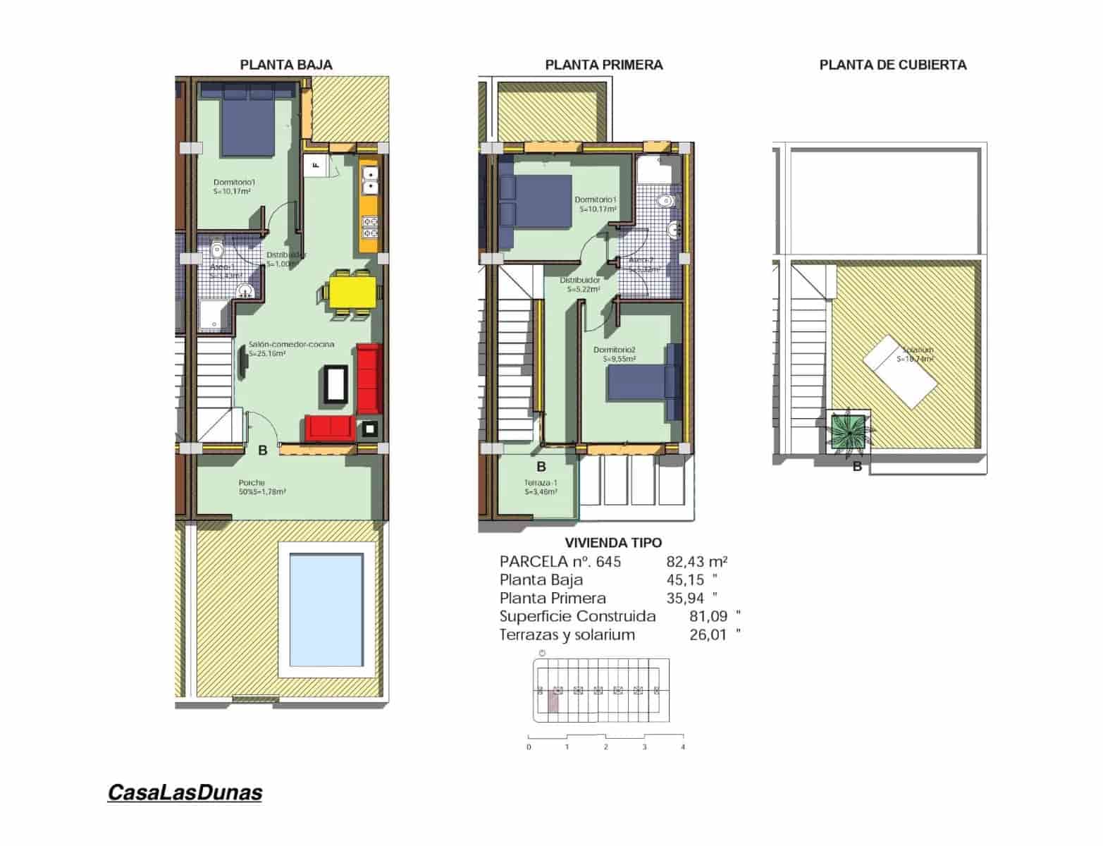2 Zimmer Apartment zu verkaufen in Orihuela Costa mit Pool - 294.000 € (Ref: 7541654)
