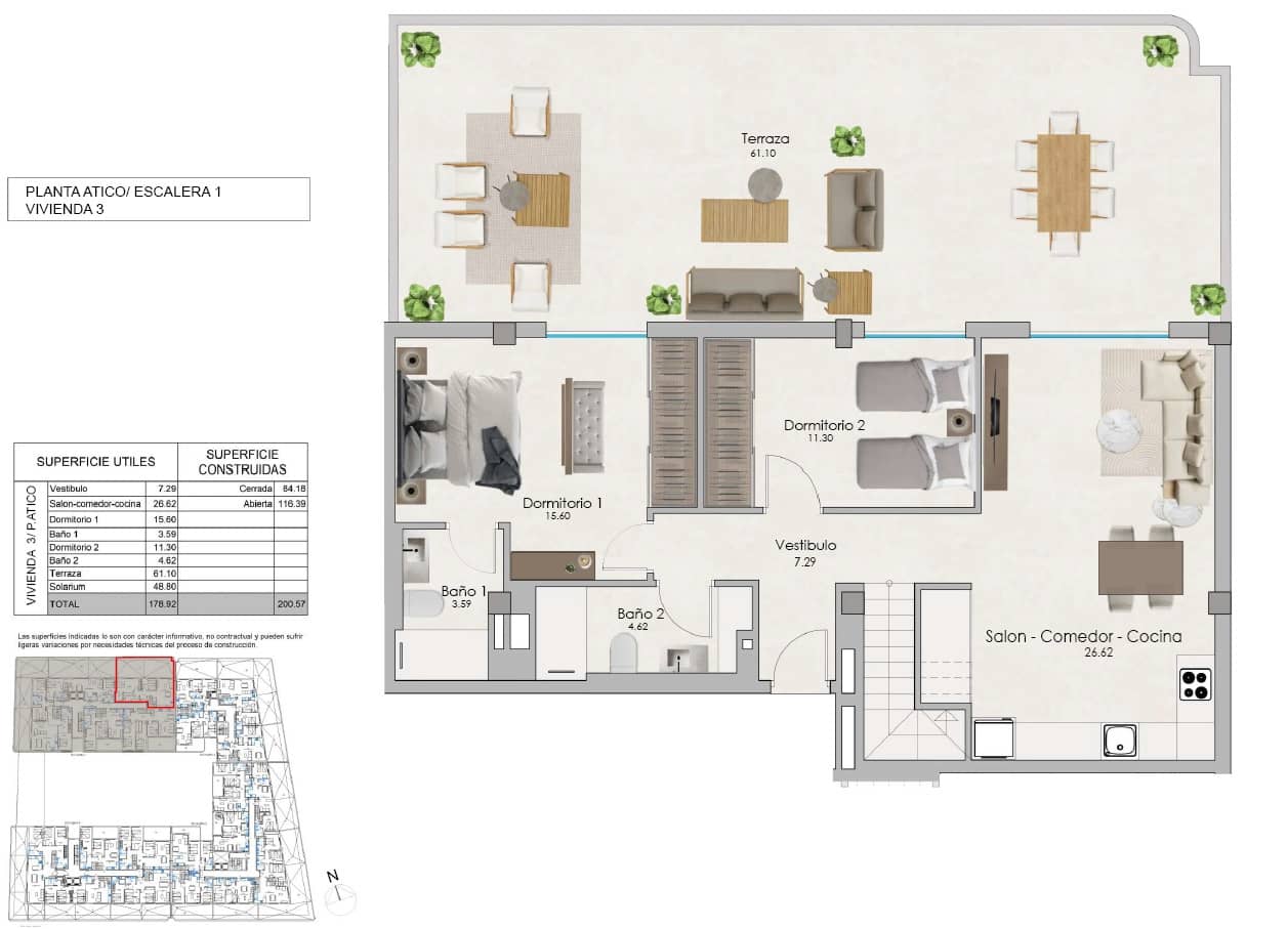 2 Zimmer Apartment zu verkaufen in Santa Pola mit Pool - 240.000 € (Ref: 8459486)
